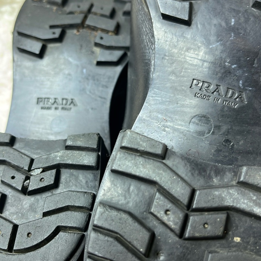 Prada Black Combat & Moto Boots - Picture 8 of 9